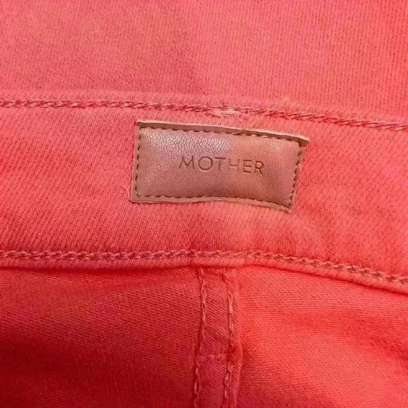 MOTHER Denim The Hustler Ankle Fray Second Chance in Persimmon, Size 26 - Picture 7 of 11
